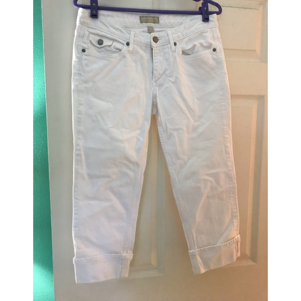 Banana Republic white capris